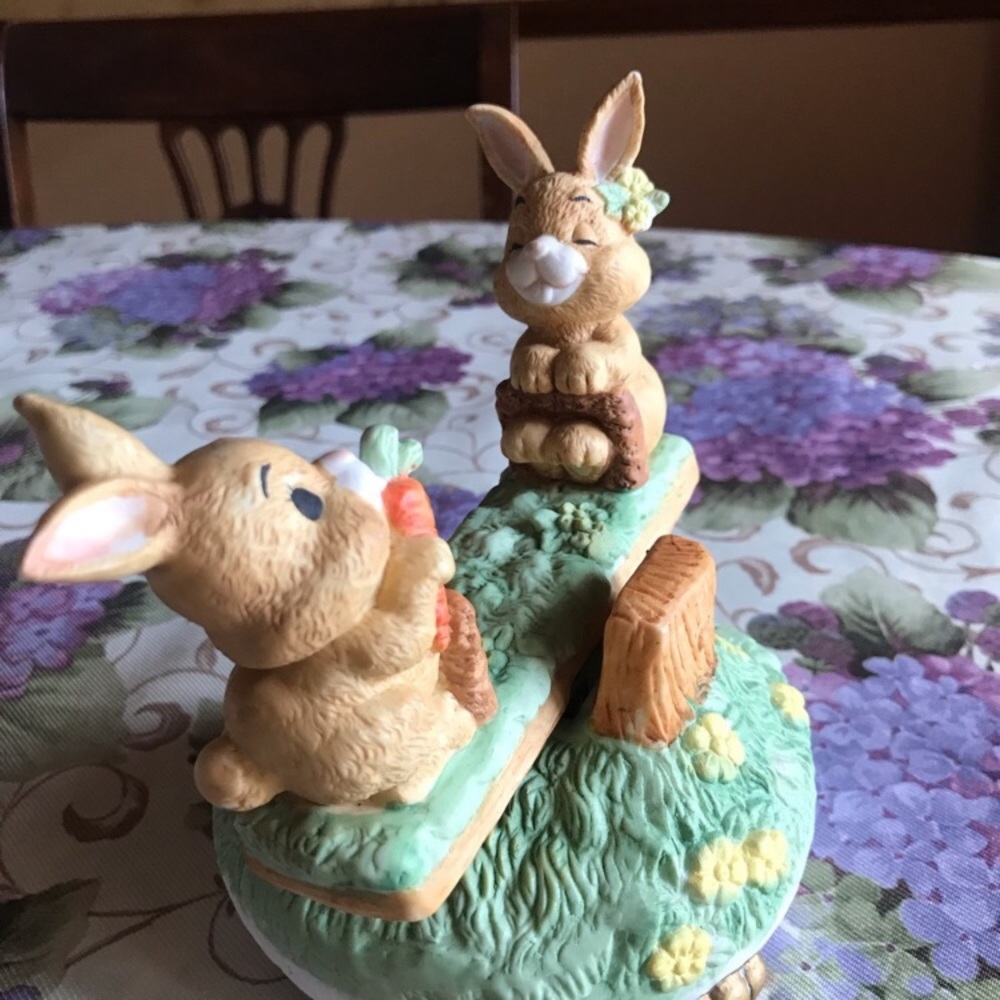 MUSICAL BUNNIES ON A SEESAW “at the Easter parade” - Picture 3 of 12